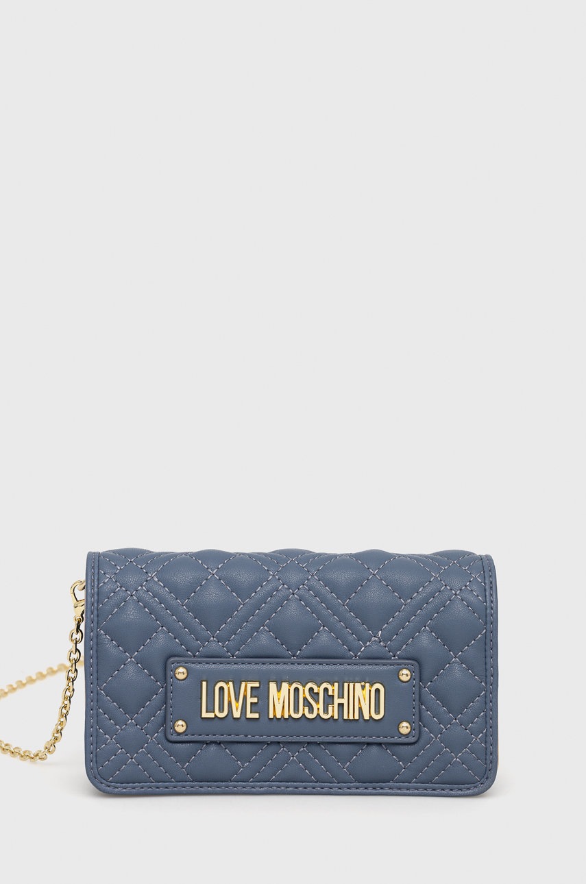 

Клъч Love Moschino в тъмносиньо, Тъмносин