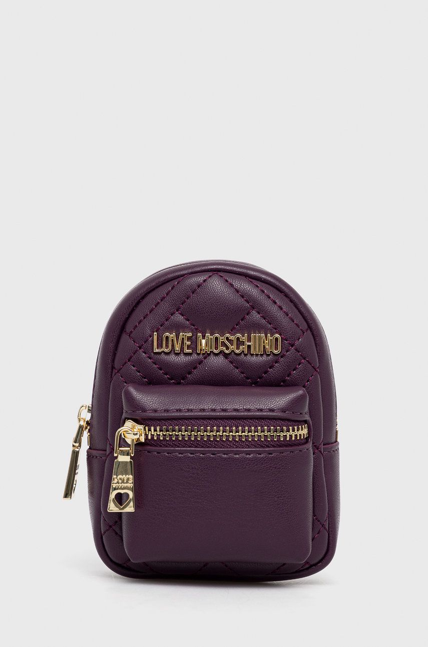 Love Moschino brelok damski kolor fioletowy