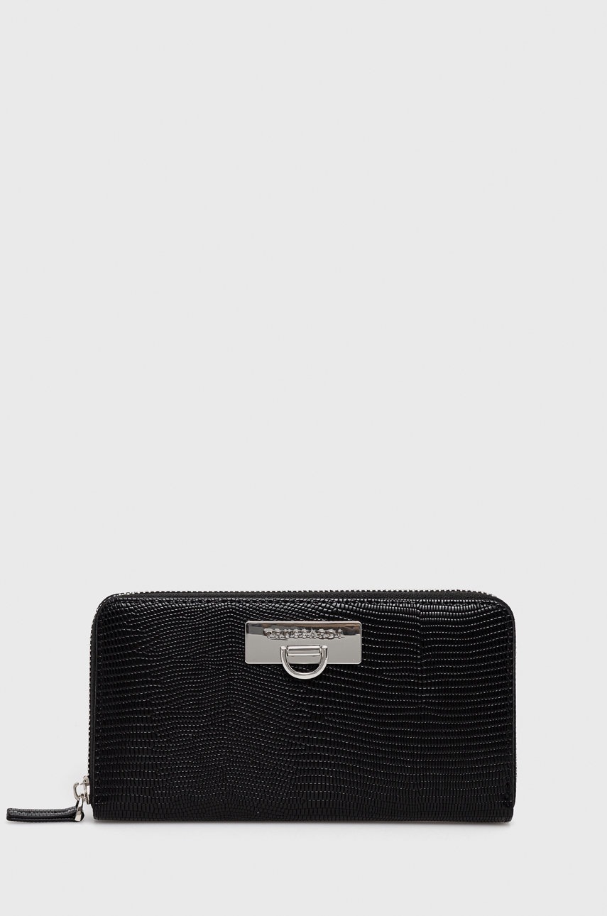 

Портфейл Trussardi дамски в черно, Черен