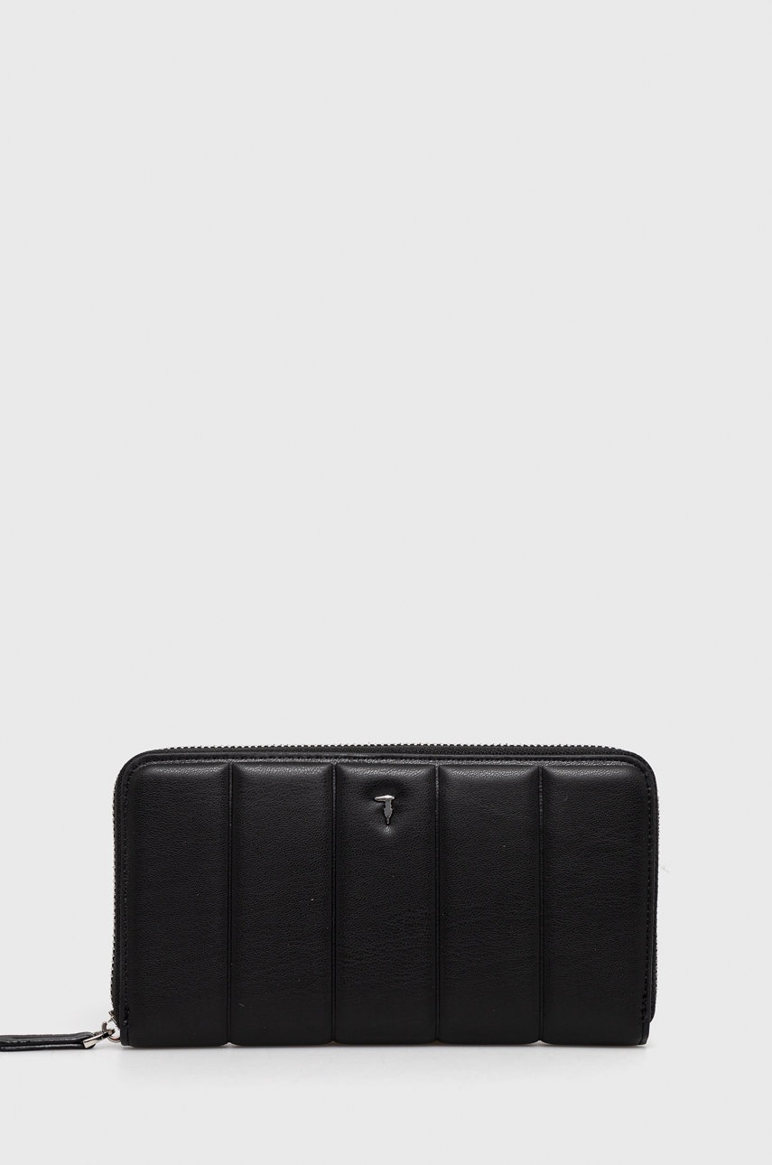 

Портфейл Trussardi дамски в черно, Черен