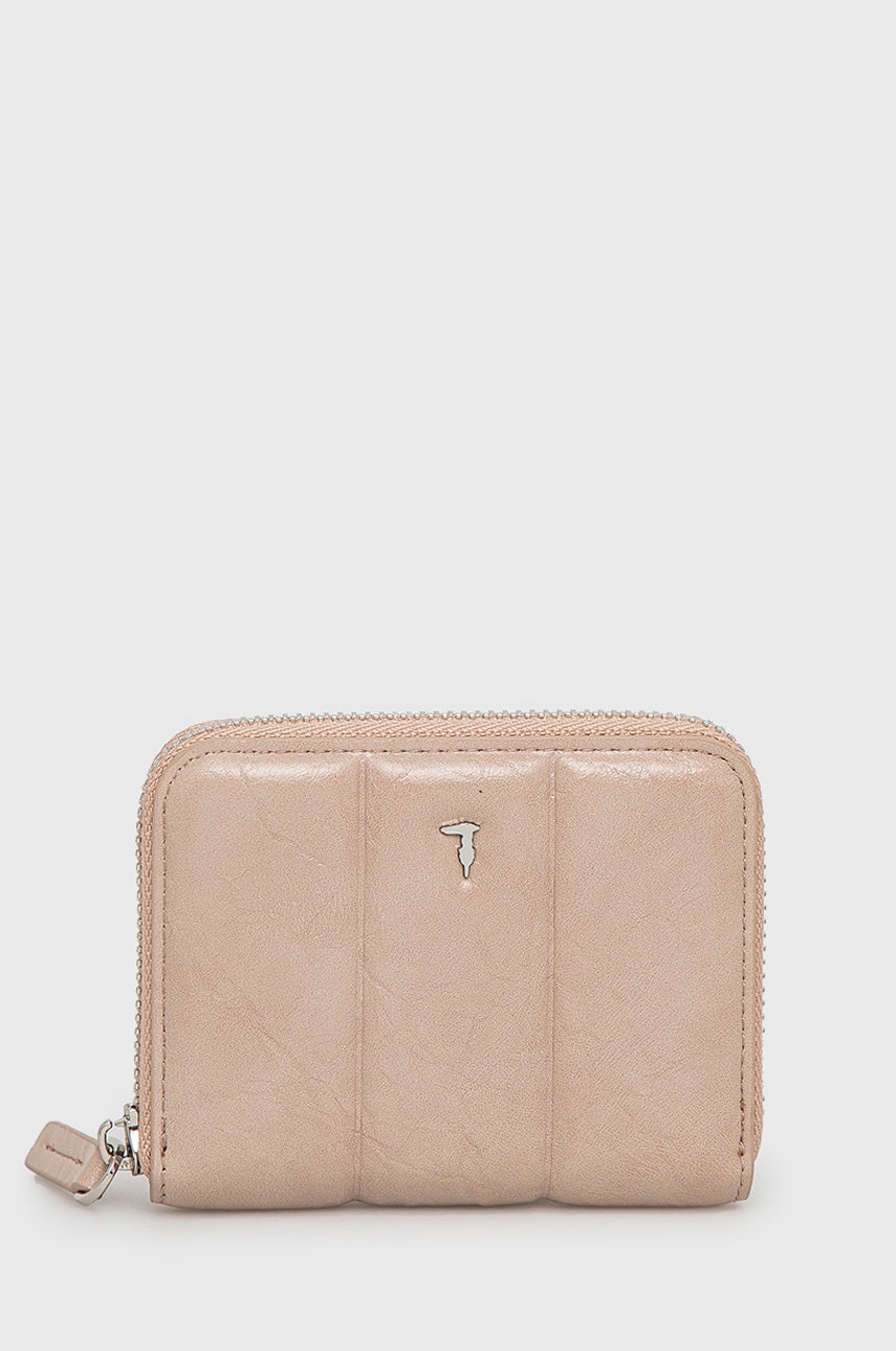 

Портфейл Trussardi дамски в бежово, Бежов