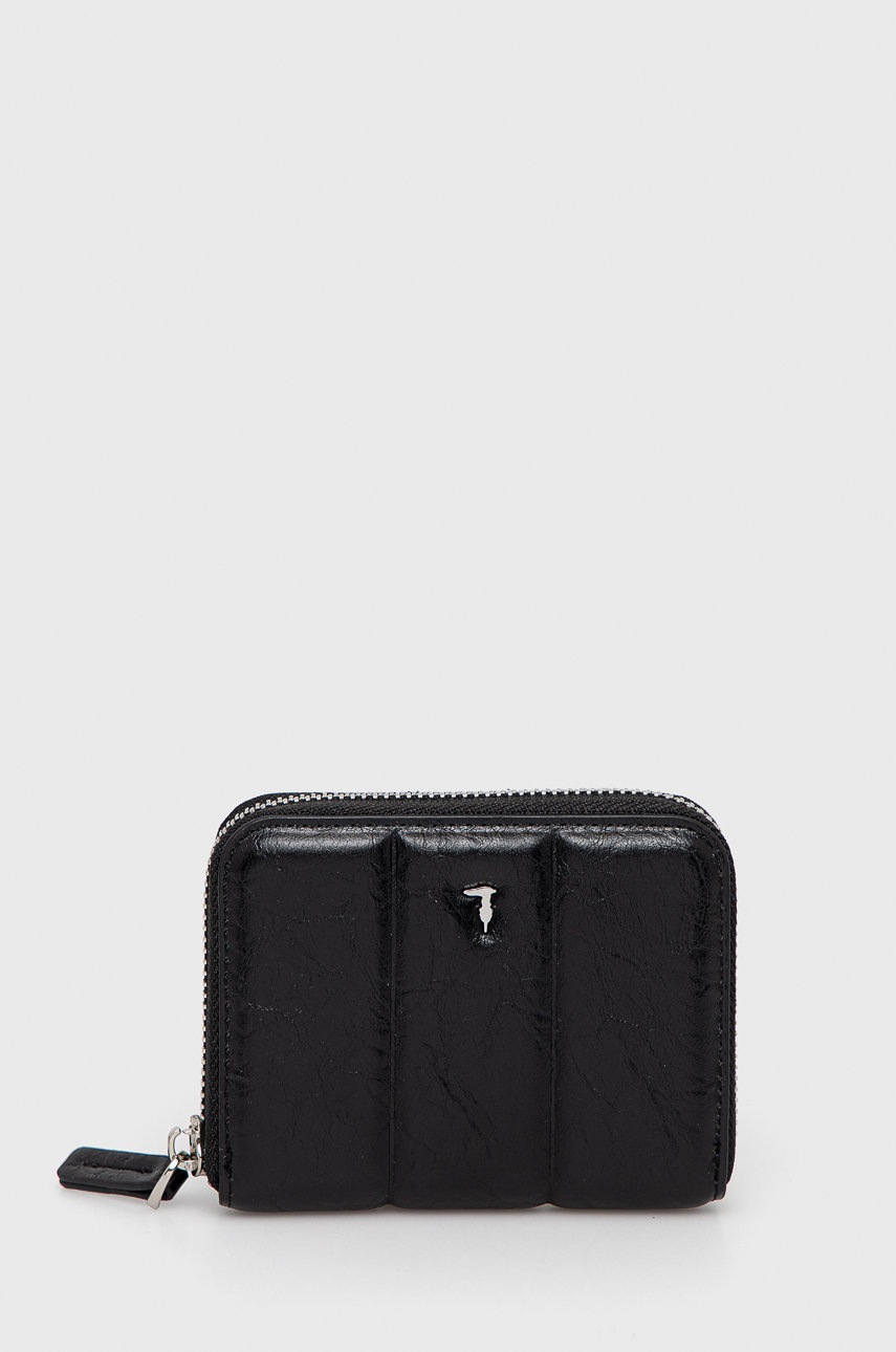 

Портфейл Trussardi дамски в черно, Черен