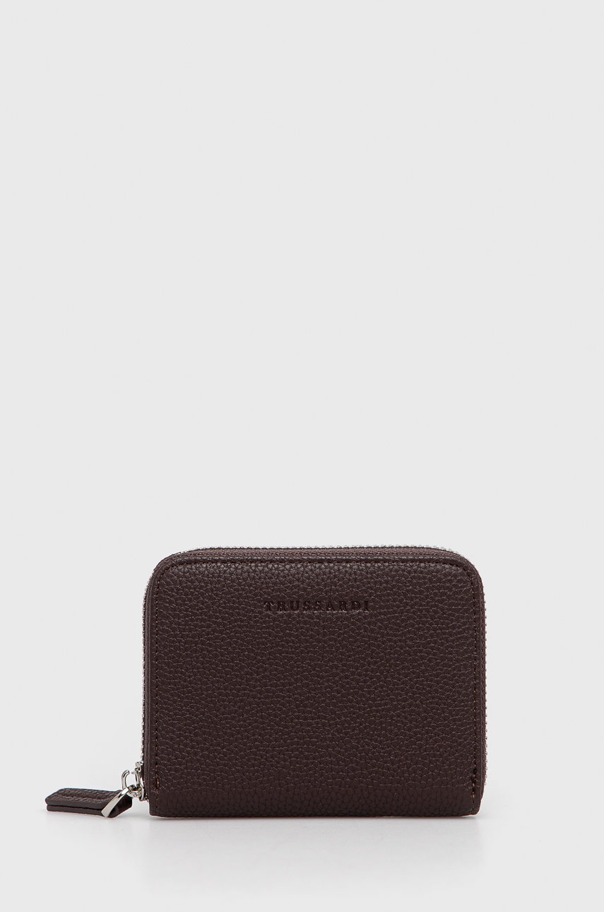 

Портфейл Trussardi дамски в кафяво, Кафяв