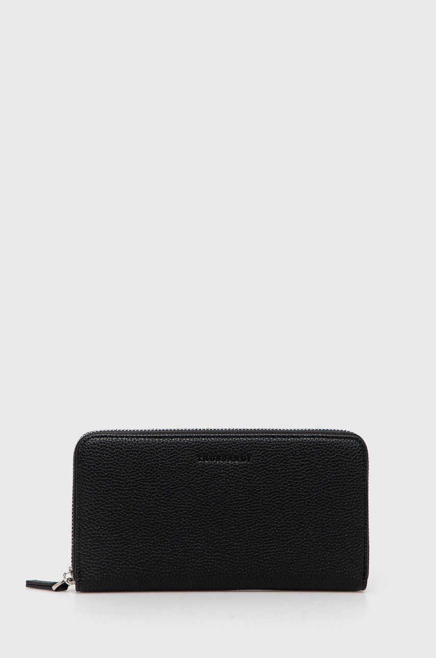 

Портфейл Trussardi дамски в черно, Черен