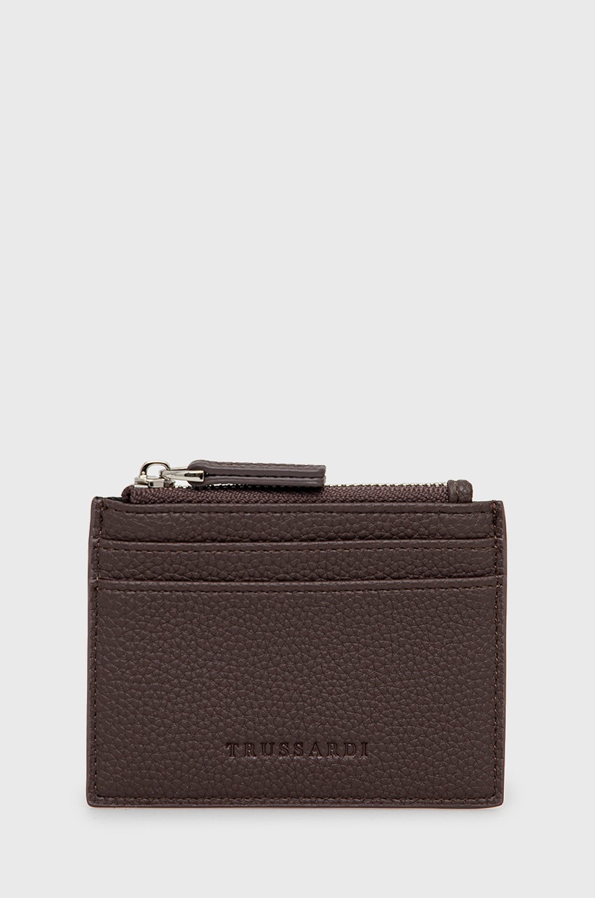 

Портмоне Trussardi дамски в кафяво, Кафяв