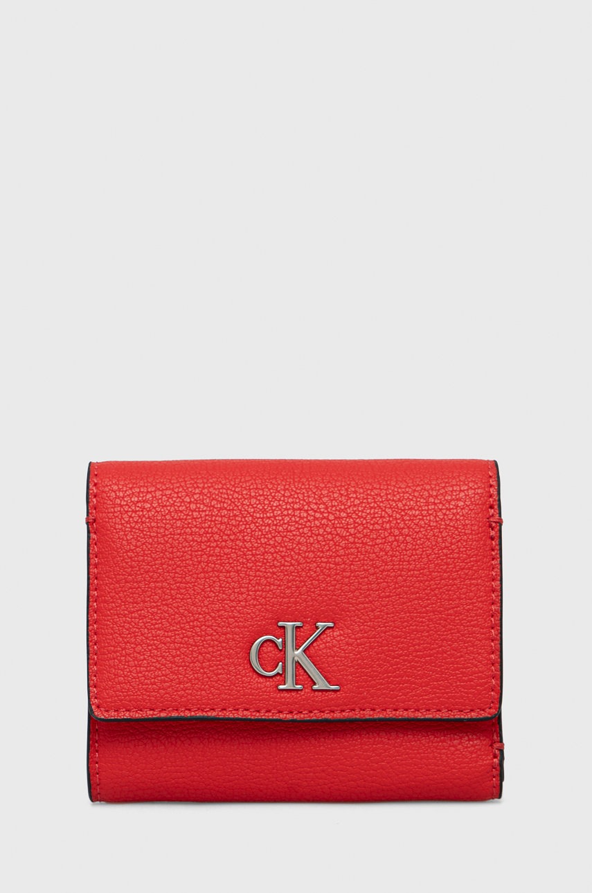 

Портфейл Calvin Klein Jeans дамски в червено, Червен