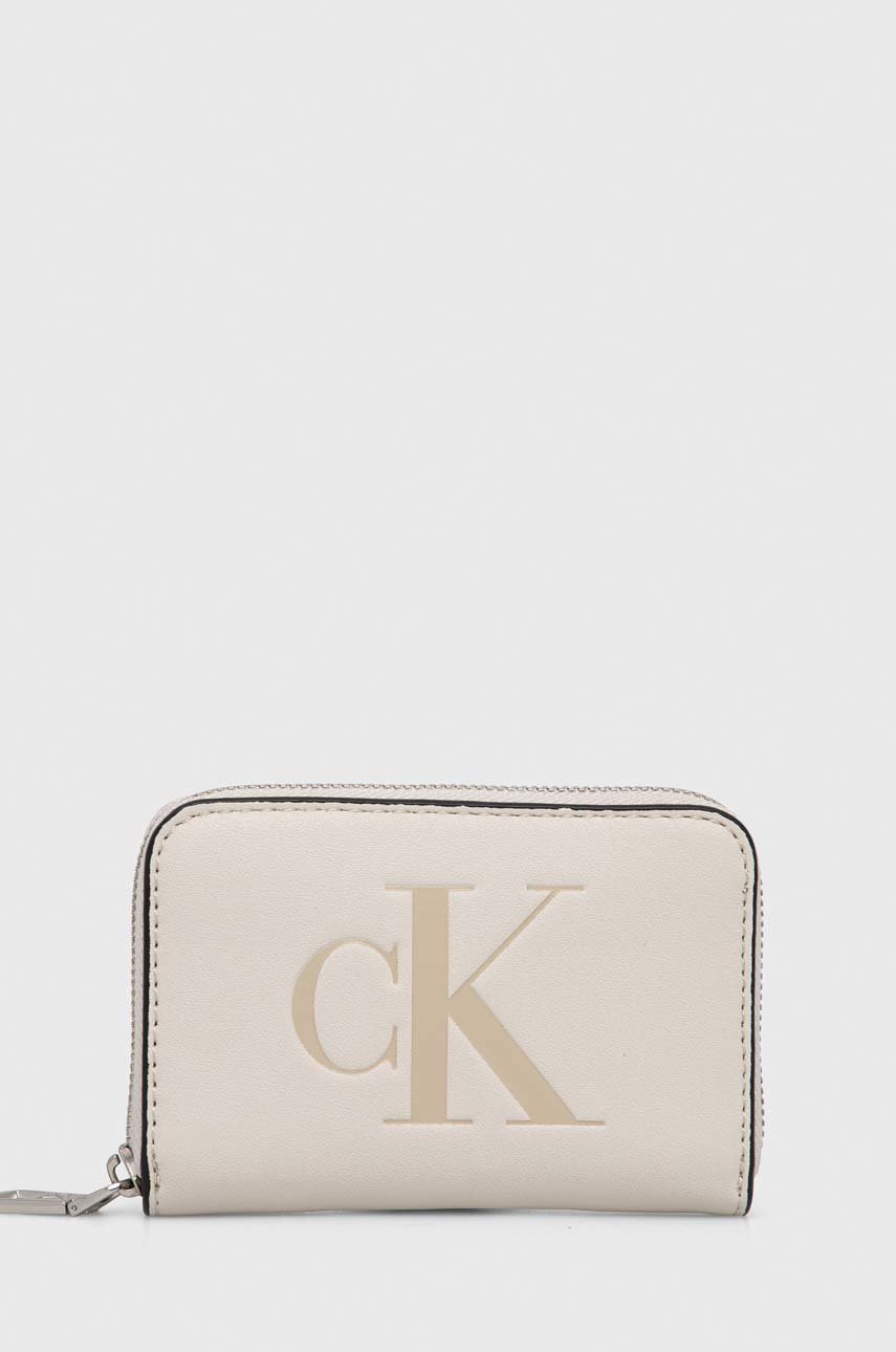 

Портмоне Calvin Klein Jeans дамски в розово, Бежов