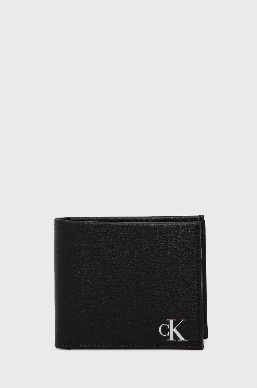 

Портфейл Calvin Klein Jeans дамски в черно, Черен