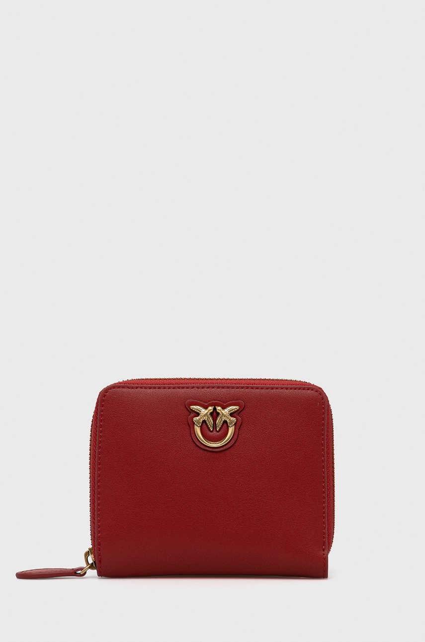 

Кожен портфейл Pinko дамски в червено, Червен