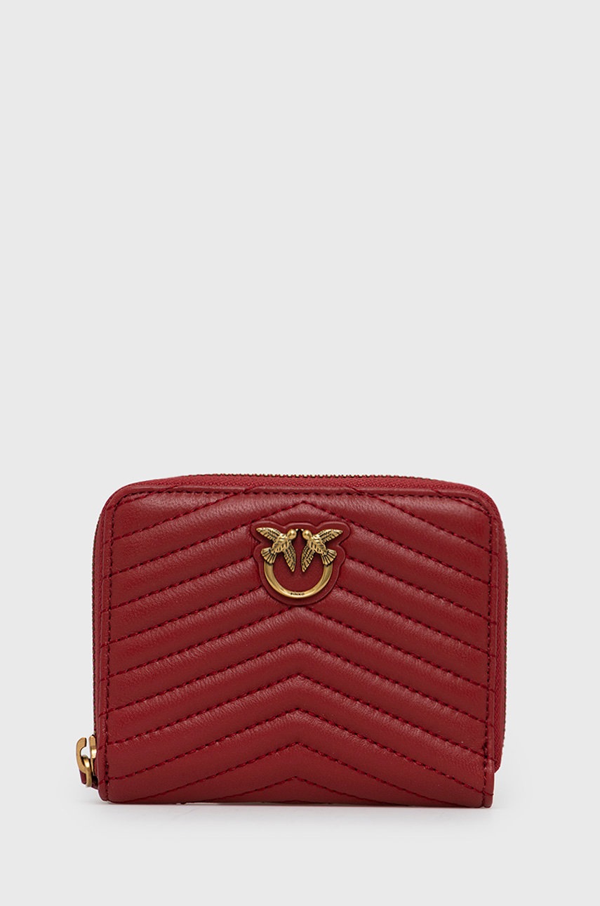 

Кожен портфейл Pinko дамски в червено, Червен