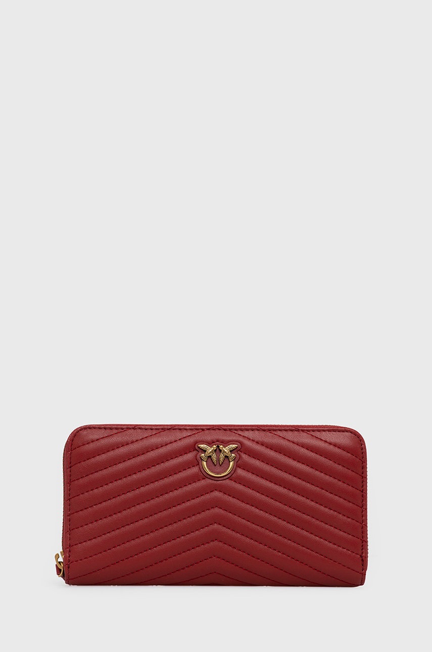 

Кожен портфейл Pinko дамски в червено, Червен
