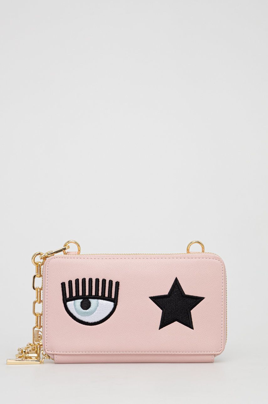 Chiara Ferragni kopertówka Eye Star kolor różowy