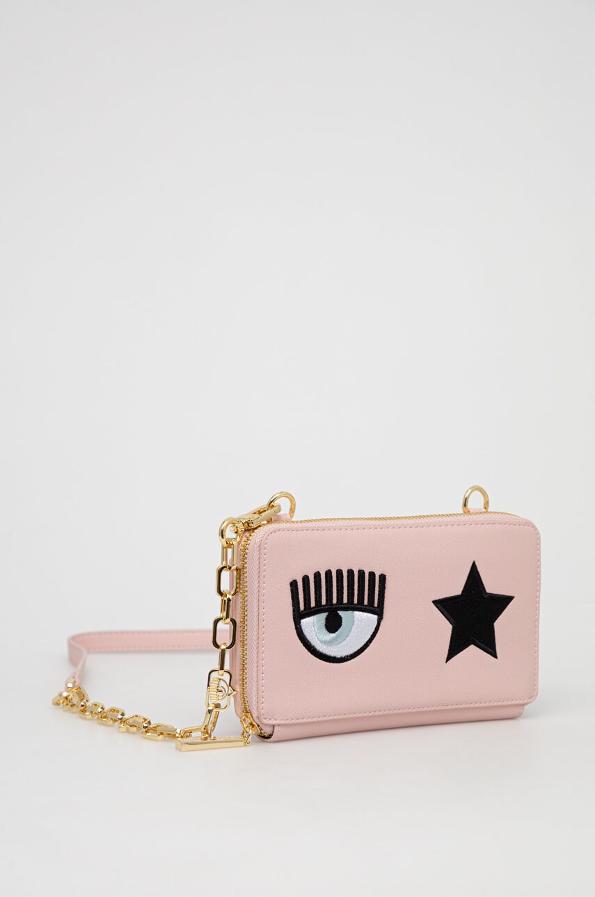 

Клатч Chiara Ferragni Eye Star колір рожевий