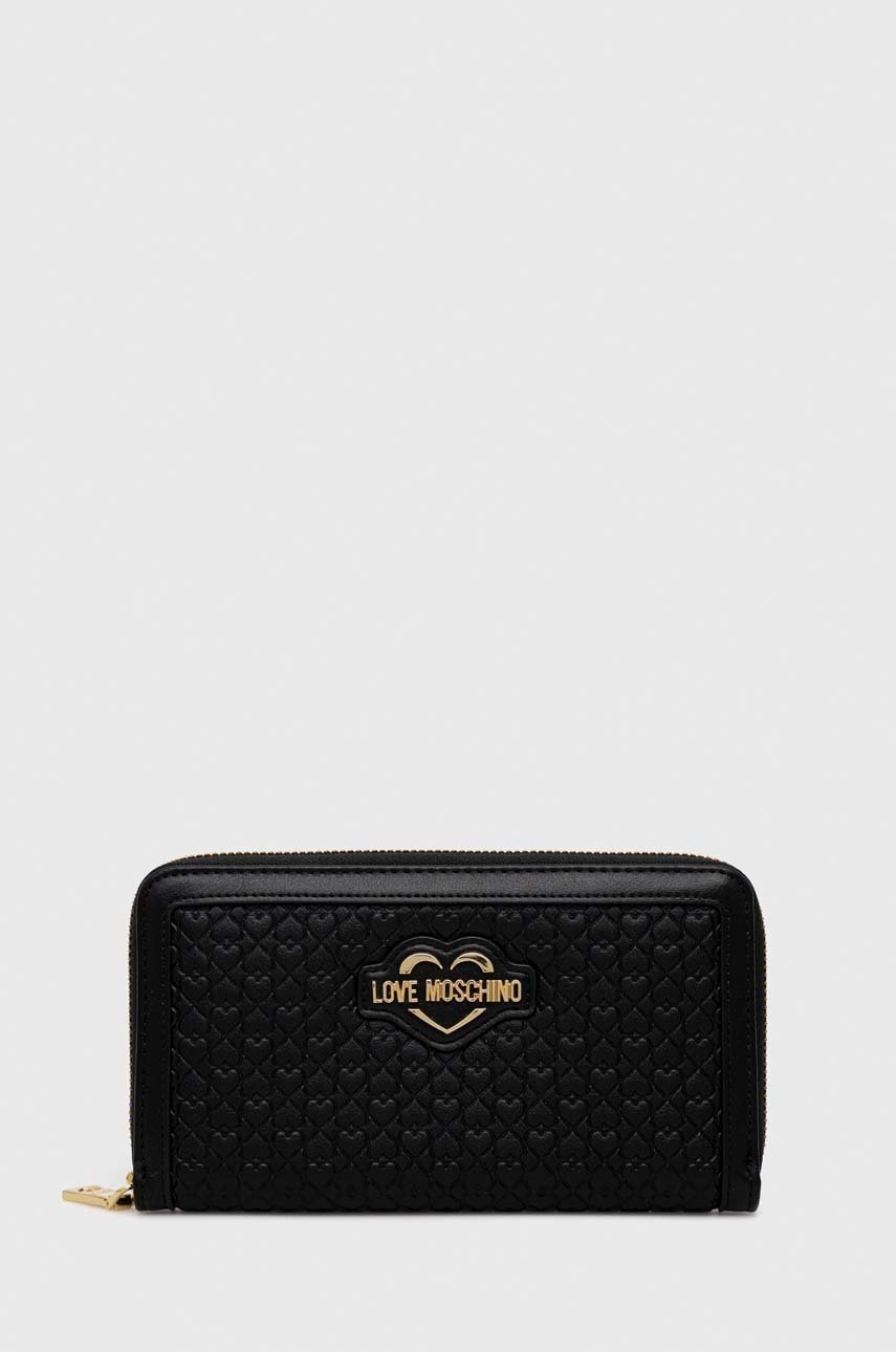 

Портмоне Love Moschino дамски в черно, Черен