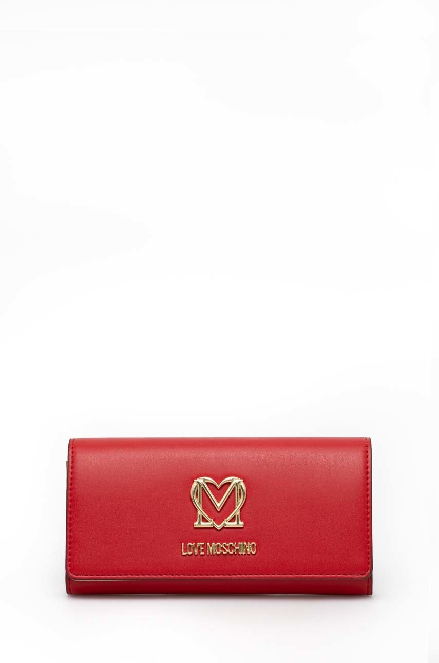 

Портмоне Love Moschino дамски в червено, Червен