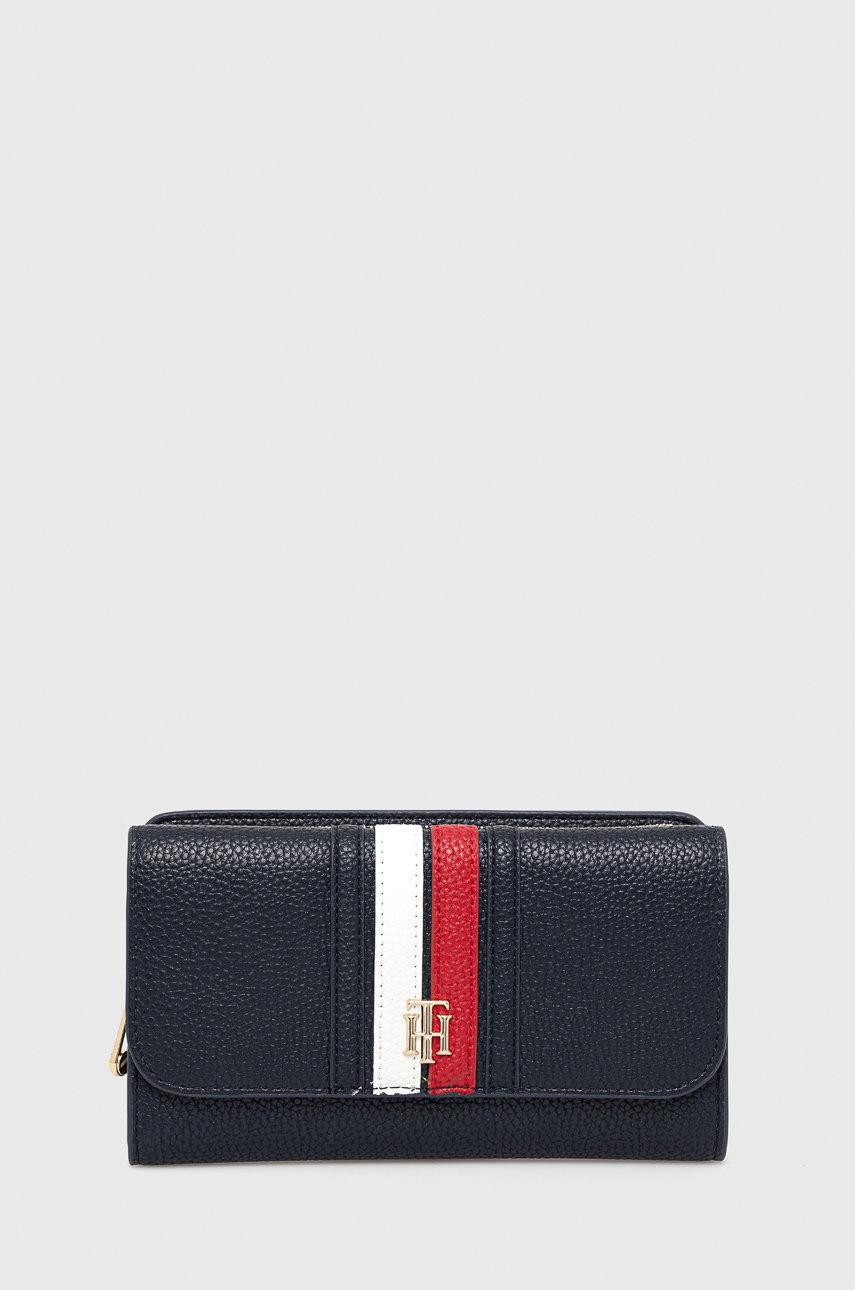 

Портфейл Tommy Hilfiger дамски в тъмносиньо, Тъмносин