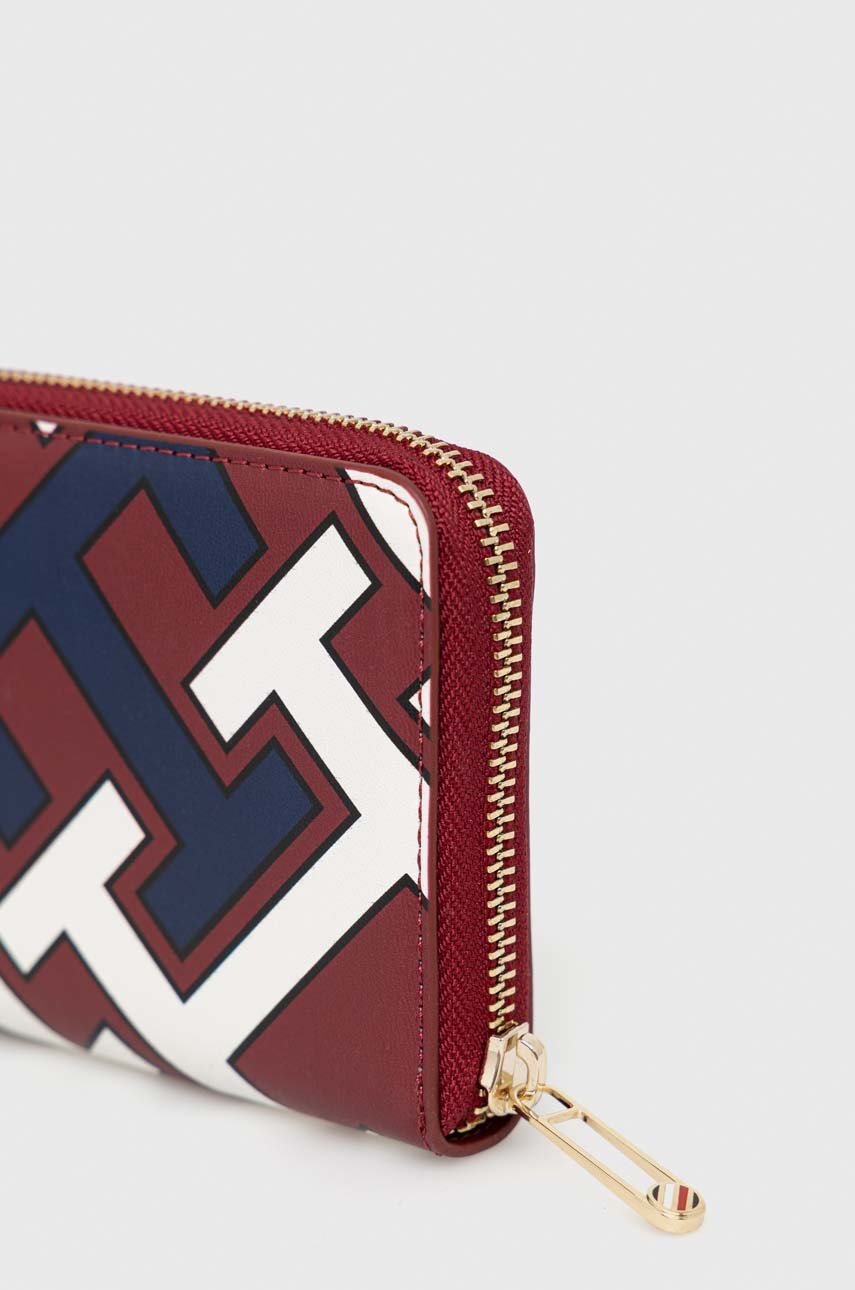 

Кошелек + брелок Tommy Hilfiger женский цвет бордовый