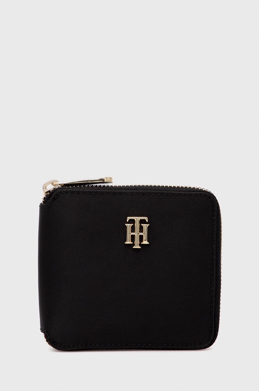 

Портфейл Tommy Hilfiger дамски в черно, Черен
