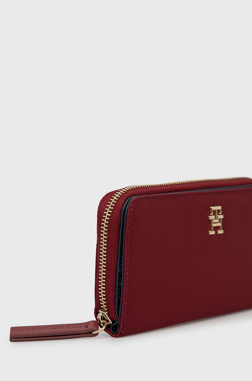 

Гаманець Tommy Hilfiger жіночий колір бордовий