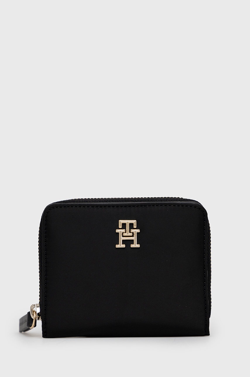

Портмоне Tommy Hilfiger дамски в черно, Черен