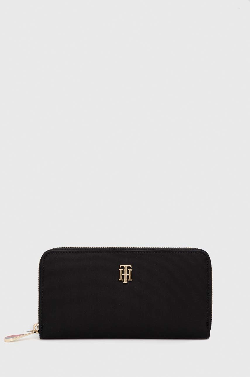 

Портмоне Tommy Hilfiger дамски в черно, Черен