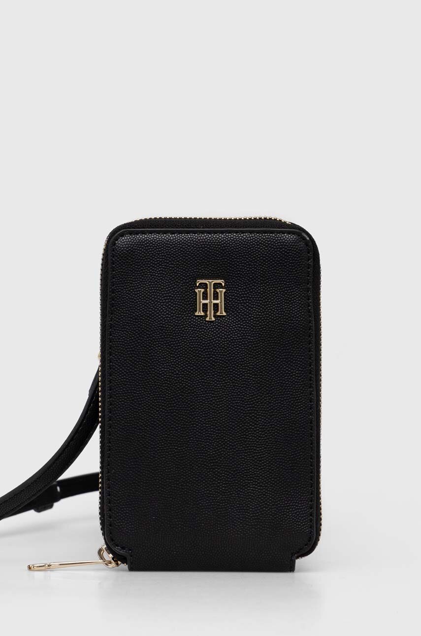 

Кейс за телефон Tommy Hilfiger в черно, Черен