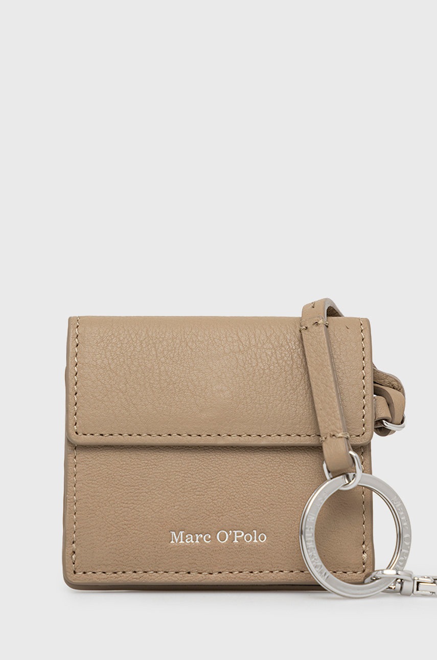 

Кожен портфейл Marc O'Polo дамски в бежово, Бежов