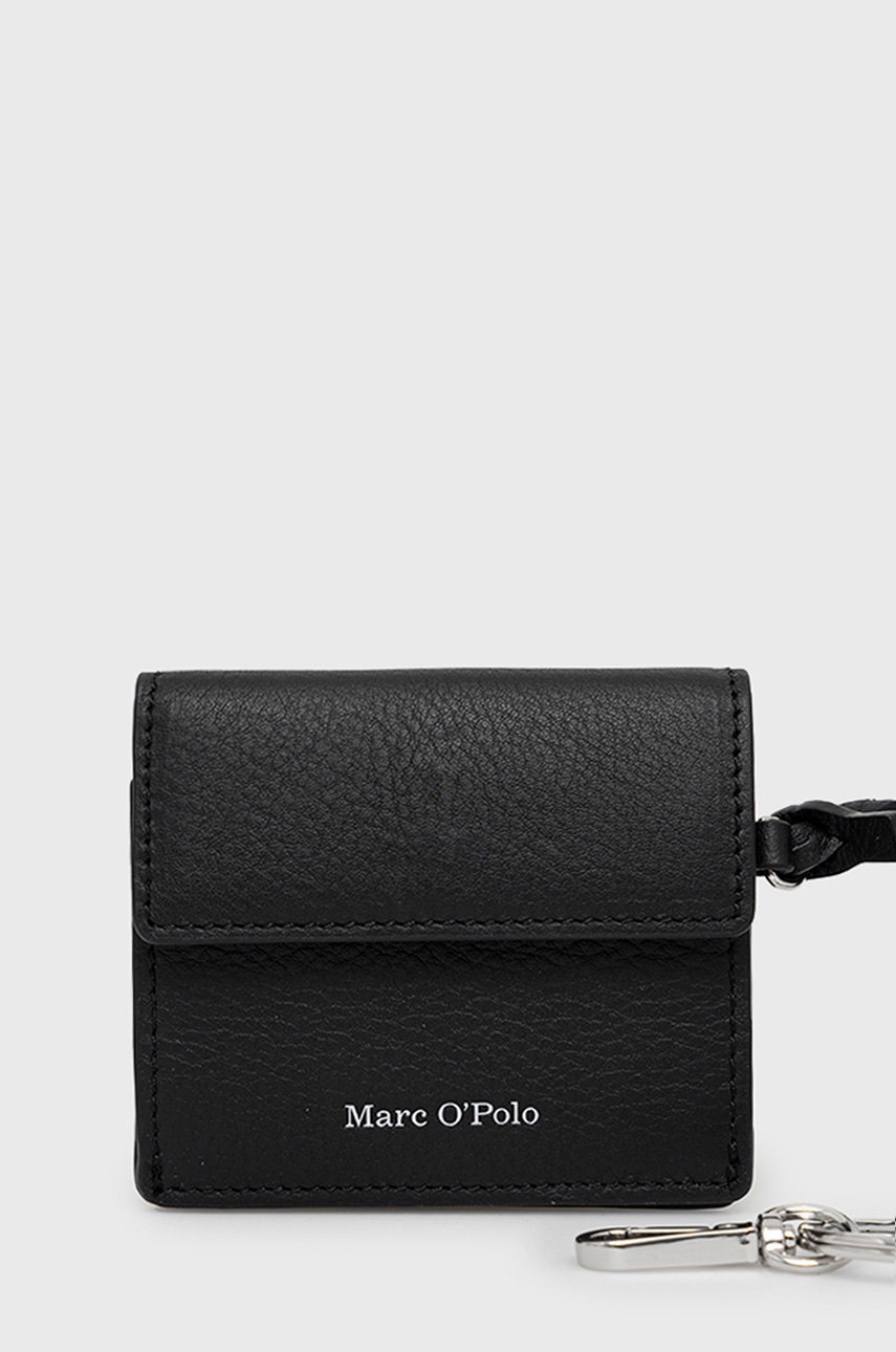 

Кожен портфейл Marc O'Polo дамски в черно, Черен
