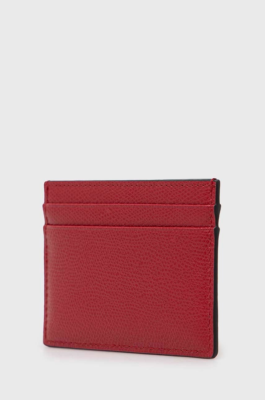 

Кожаный чехол на карты Furla женский цвет красный