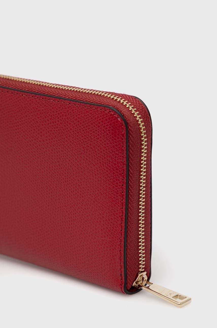 

Кожаный кошелек Furla женский цвет красный