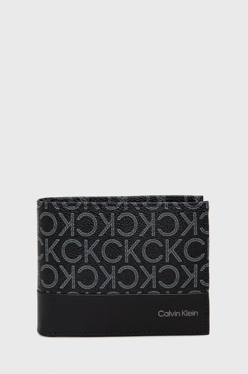

Портфейл Calvin Klein мъжки в черно, Черен