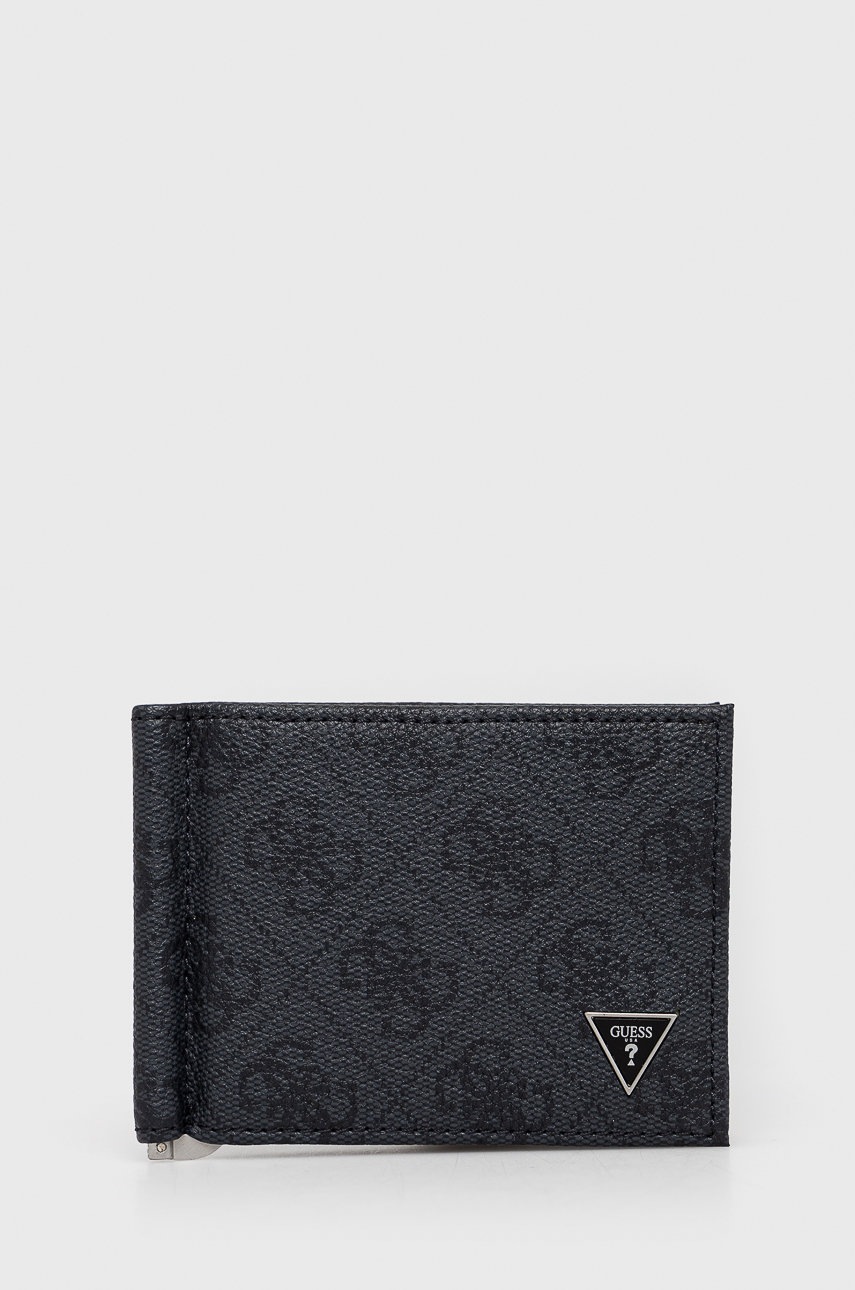

Портфейл Guess мъжки в сиво, Черен