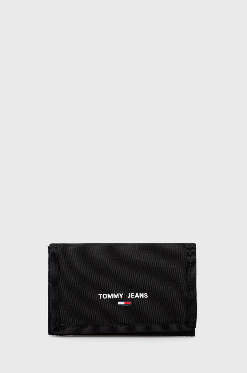 

Портфейл Tommy Jeans мъжки в черно, Черен