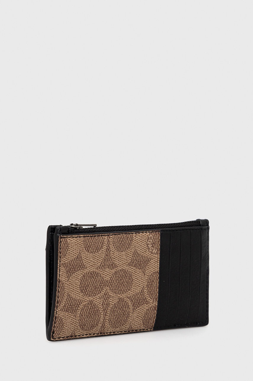 

Чехол на карты Coach мужской цвет коричневый