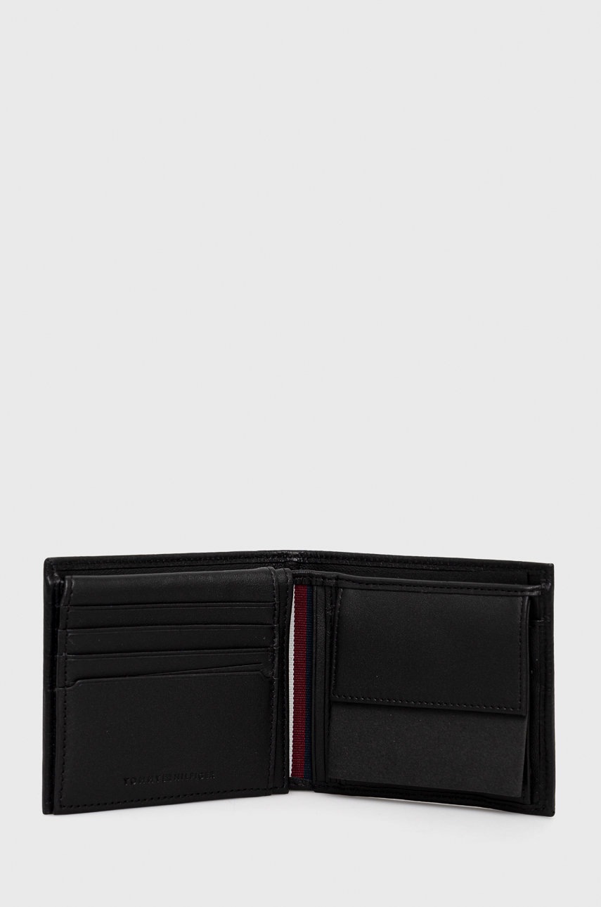 

Кожаный кошелек Tommy Hilfiger мужской цвет чёрный