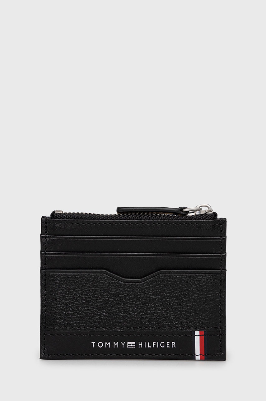 

Кожаный кошелек Tommy Hilfiger мужской цвет чёрный