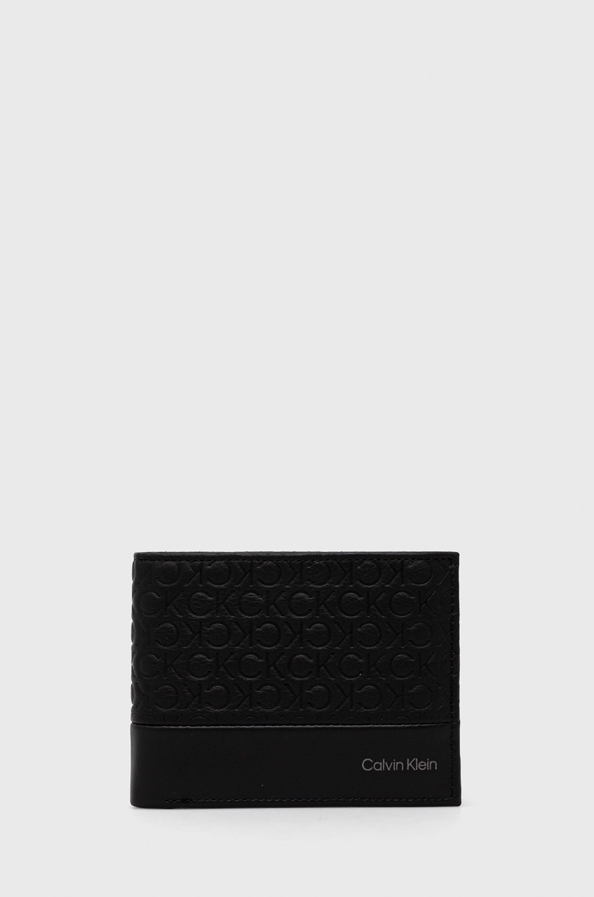 

Портфейл Calvin Klein мъжки в черно, Черен