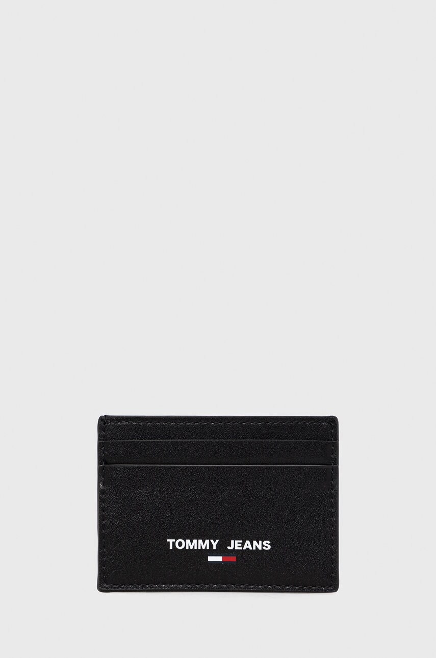 Tommy jeans carcasa cardului barbati, culoarea negru