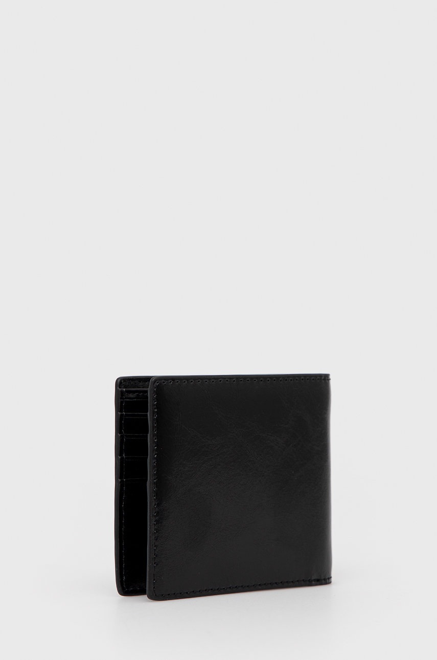 

Кожаный кошелек Trussardi мужской цвет чёрный