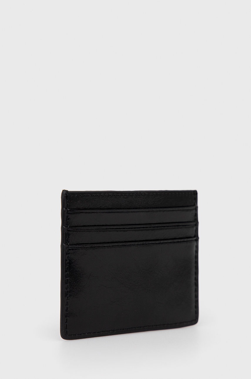 

Кожаный чехол на карты Trussardi мужской цвет чёрный
