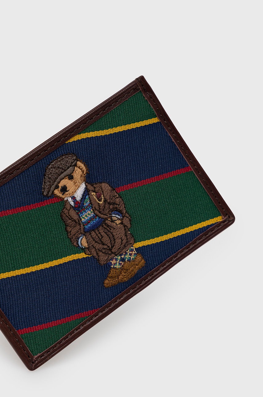 

Чохол на банківські карти Polo Ralph Lauren чоловічий колір коричневий