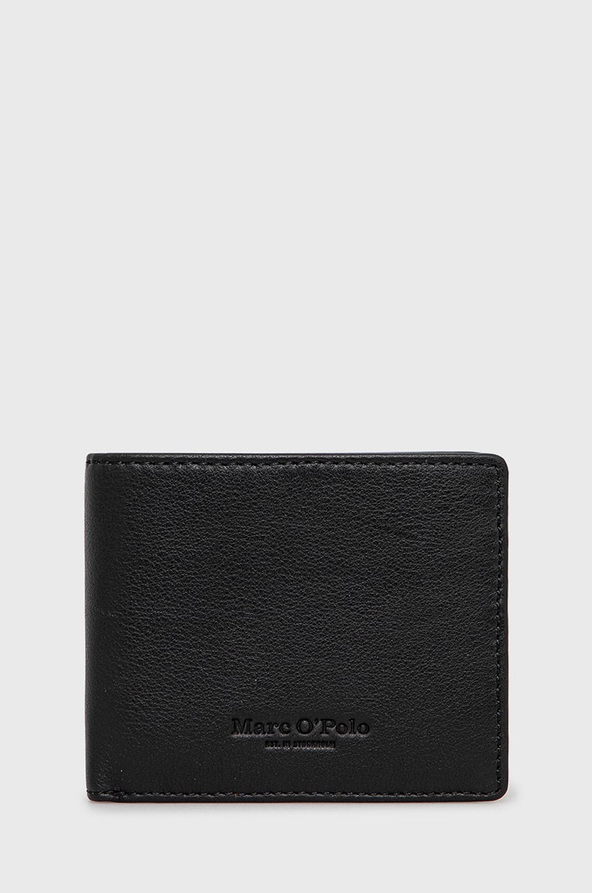 Marc o'polo portofel de piele barbati, culoarea negru