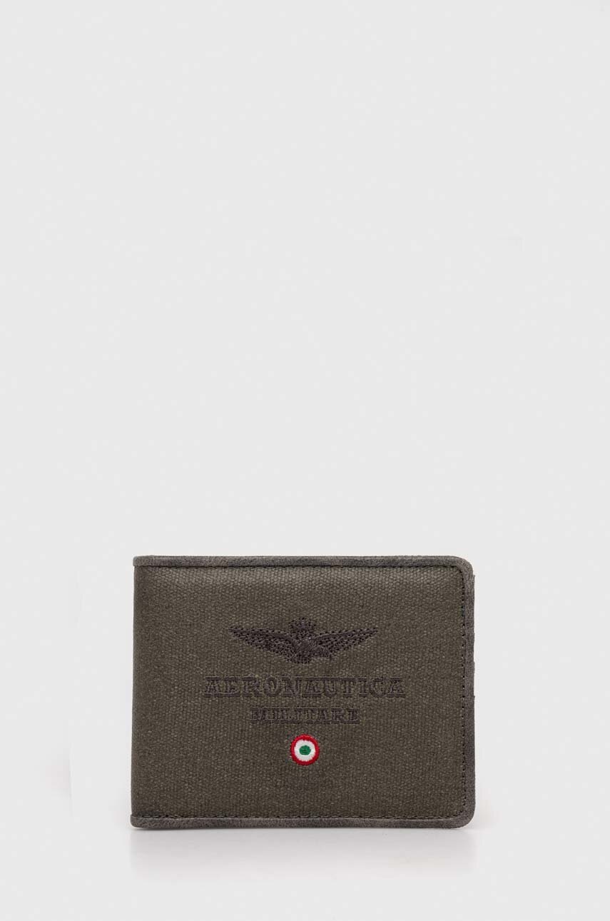 

Портмоне Aeronautica Militare мъжки в зелено, Зелен
