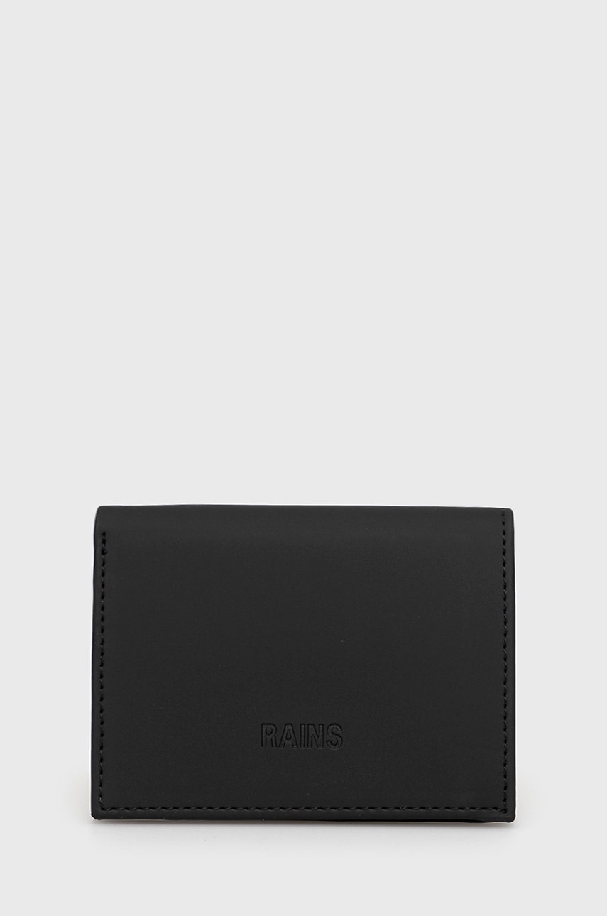 

Портмоне Rains 16020 Folded Wallet в черно, Черен