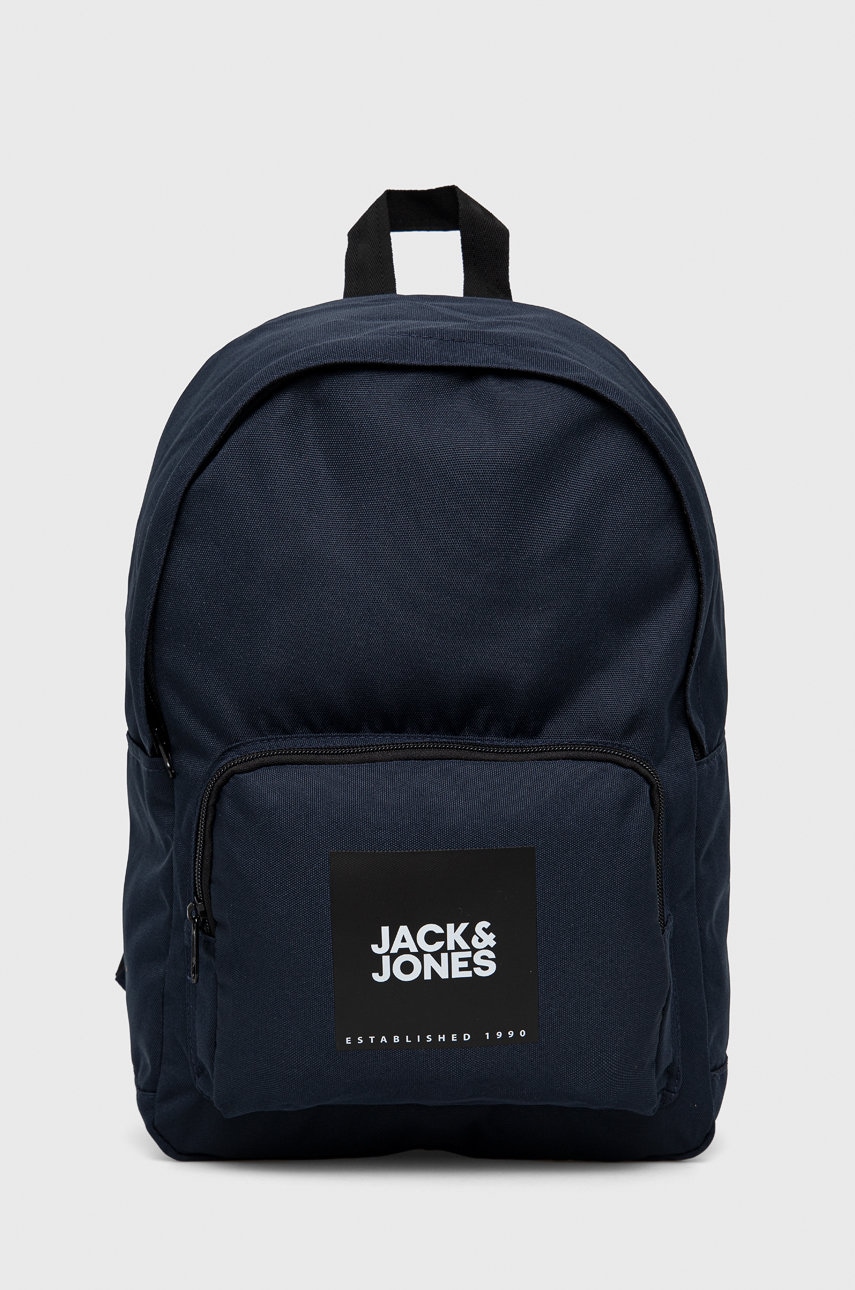 Jack & jones rucsac culoarea albastru marin, mic, neted