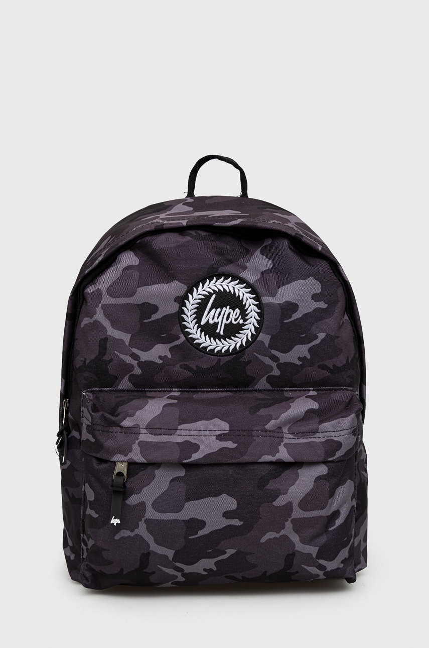 Hype ghiozdan copii black & grey mono camo twlg-809 culoarea negru, mare, modelator