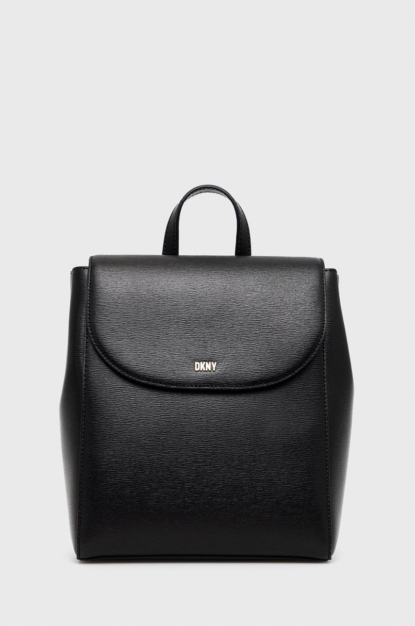 Dkny Ghiozdan De Piele Femei, Culoarea Negru, Mic, Neted