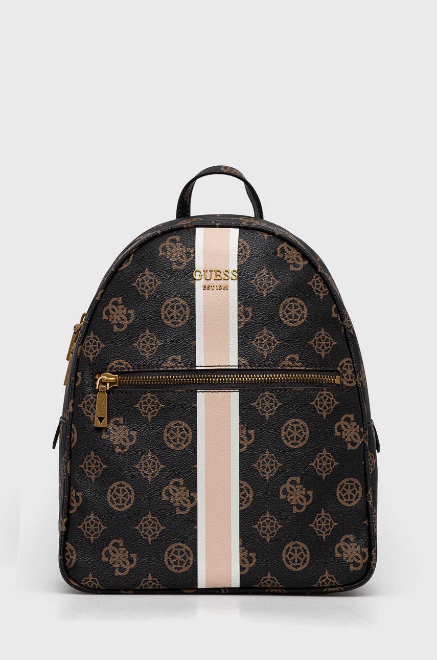 

Раница Guess в черно голям размер с десен, Черен