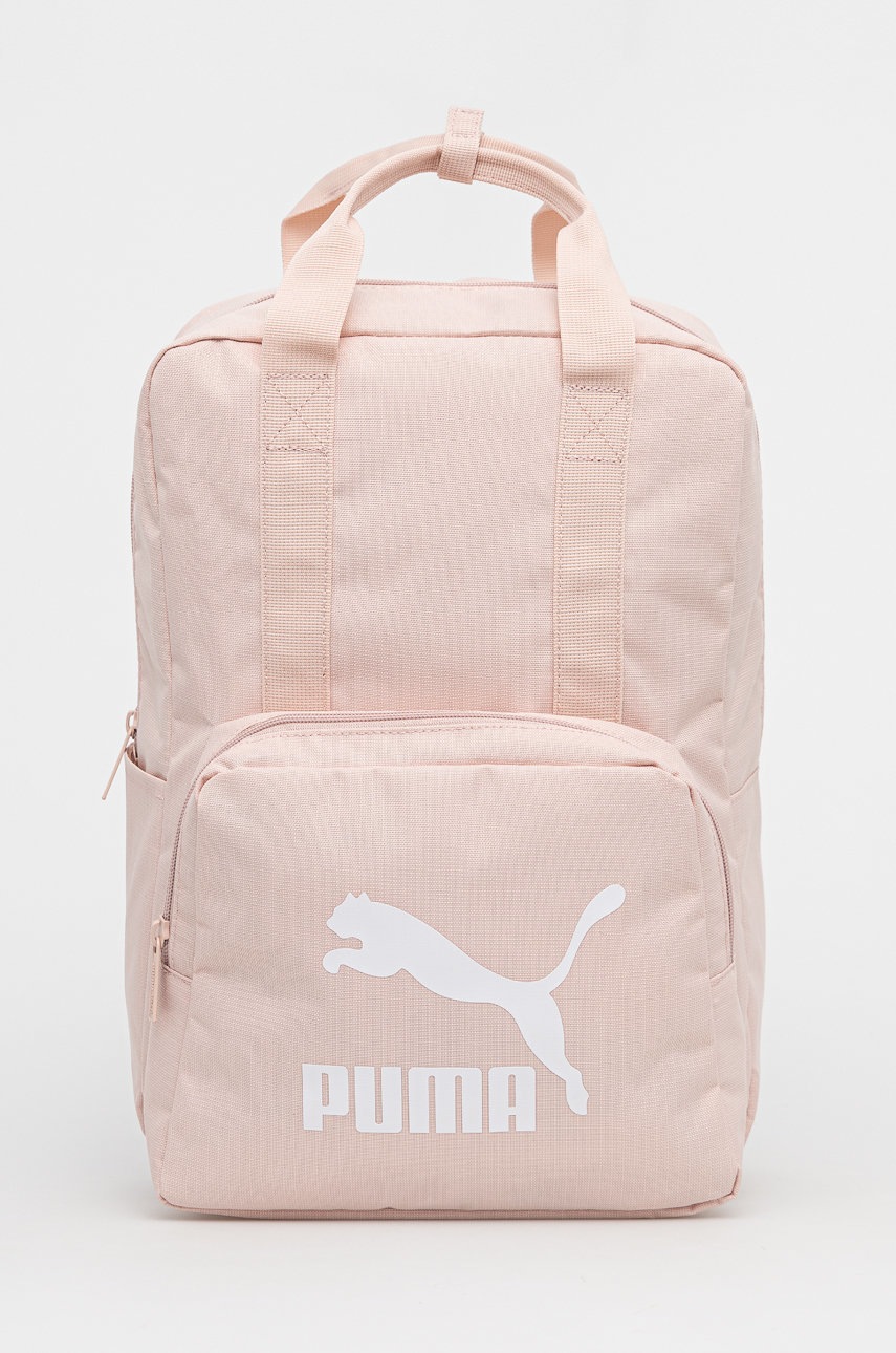 

Раница Puma в розово голям размер с принт, Розов