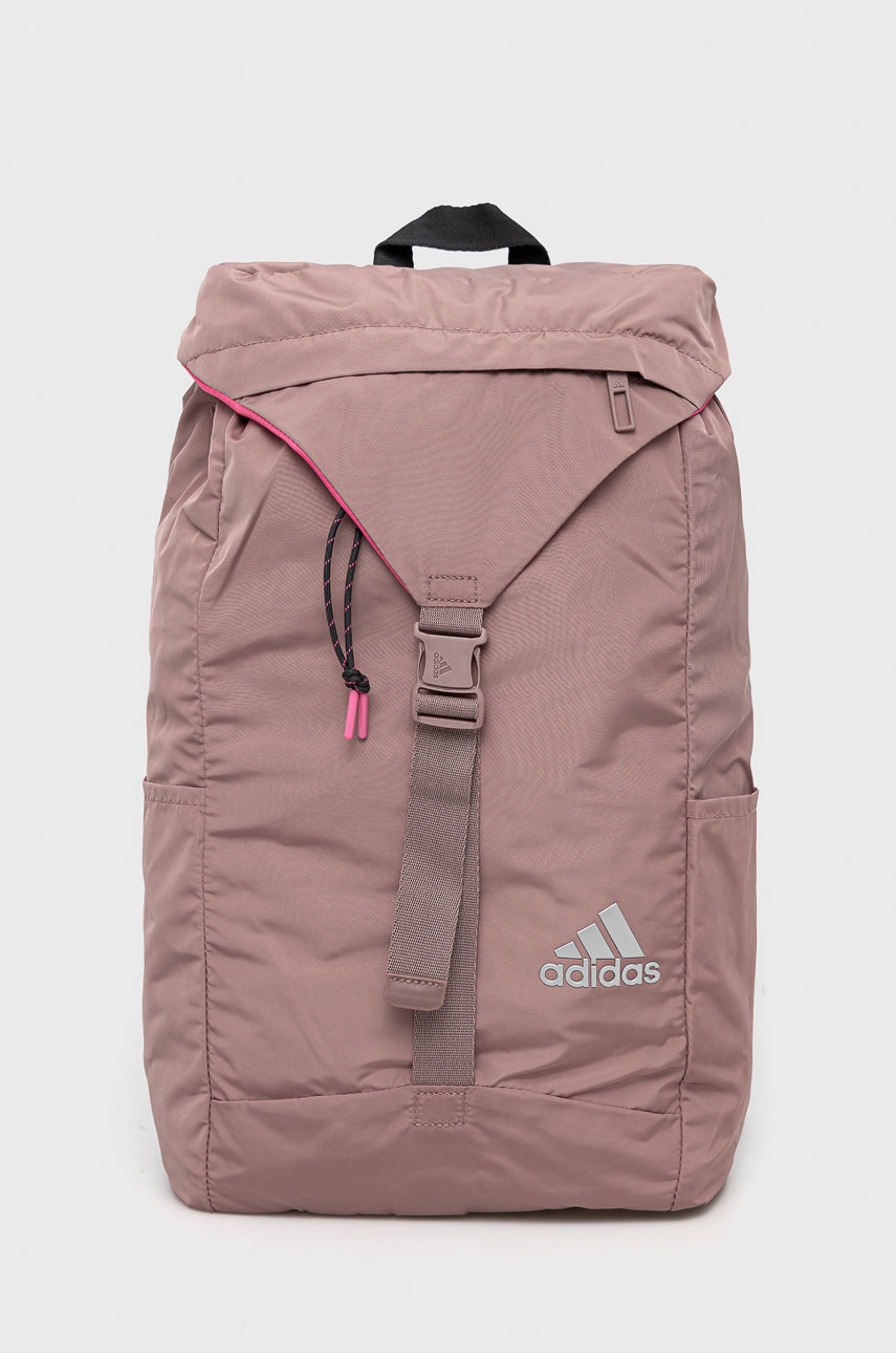 

Раница adidas Performance в розово голям размер с изчистен дизайн, Розов
